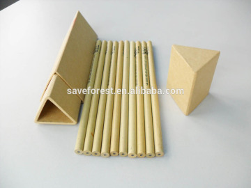 Triangle tube with craft paper pencil