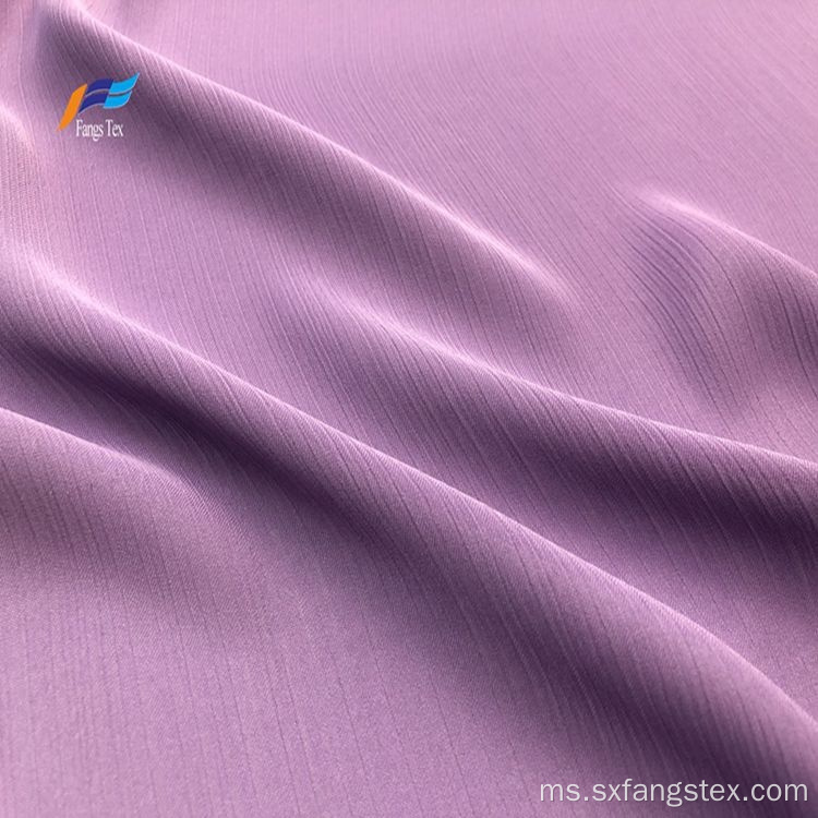 Kain tenunan berpakaian 100% Polyester Crepe Ladies borong