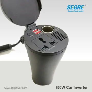 150w 12v to 220v car power inverter with dual usb 4.8A