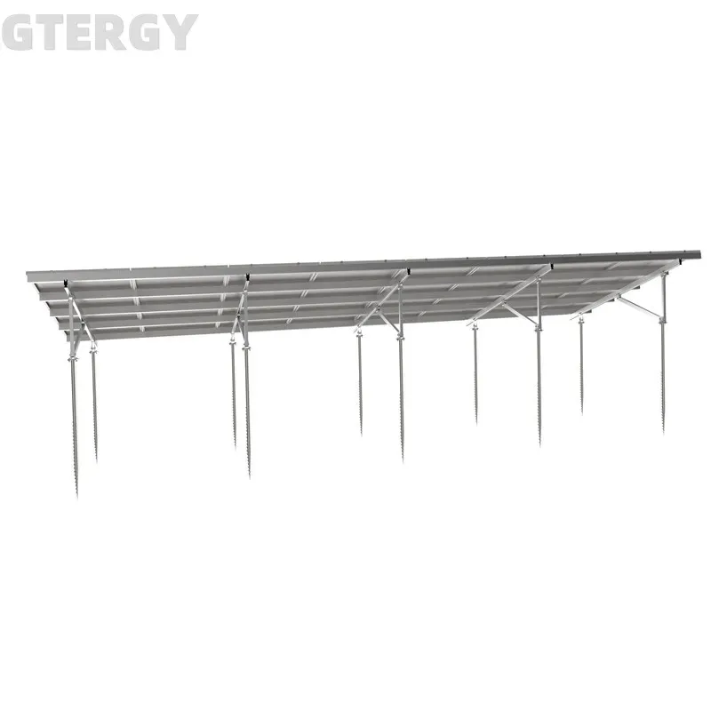 Adjustable Ground Screw Solar PV Mounting Structure