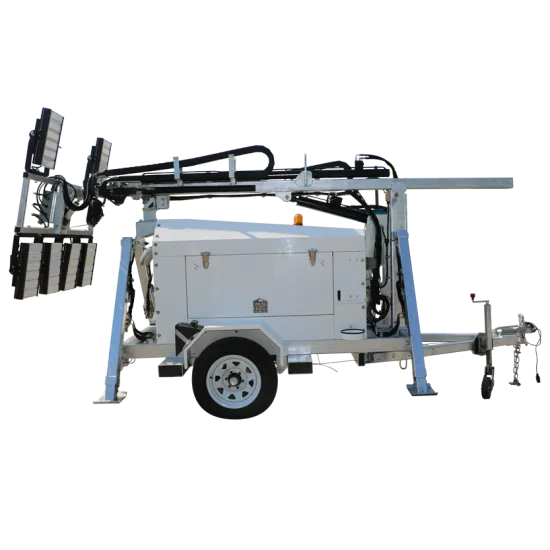 10 meter height mobile light tower