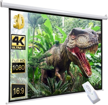 220x220cm automated projector screen 4k hd projection screen