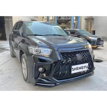Upgrade Car Bumper Body Kit for Highlander 2009-2011 to Lexus Model with Optional Grille