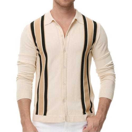 Camisinho de lapela masculino Slim Fit