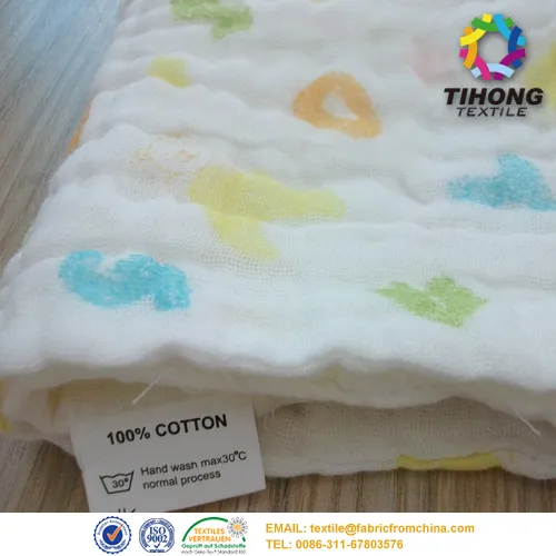 Washed Cotton Bamboo Muslin Fabric