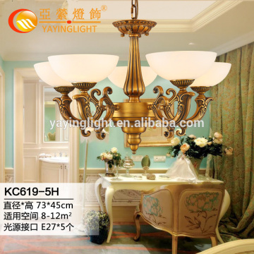 copper bowl glass chandeliers for dining room, fancy elegant nice dinning room bowls style pendant