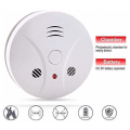 9v battery powered home safety photoelectric smoke detector