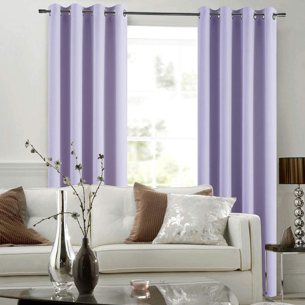 Lilac Thermal Insulated Blackout Curtains