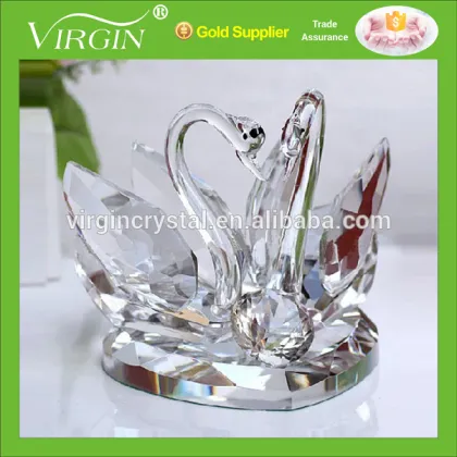 Wholesale Top k9 clear crystal wedding favors swans