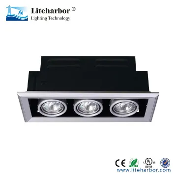 3 lights led daylight recessed lighting china manufacturer