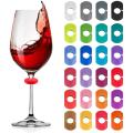 Novos etiquetas de vidro de vinho de silicone personalizadas