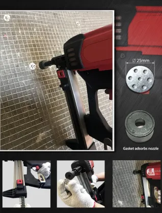 Factory Wholesale 7.2V Gas Drive Nail Gun: Manual Nail Gun for Concrete and Steel