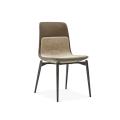 Amazon Hot Sale Modern Design Fabric Cover Seat Light Weight Dining Chair