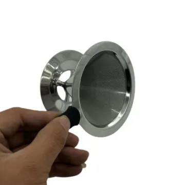 115mm Paperless Stainless Steel Reusable Pour Over Coffee Filter