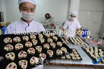 There color encrusting machine two color filling machine