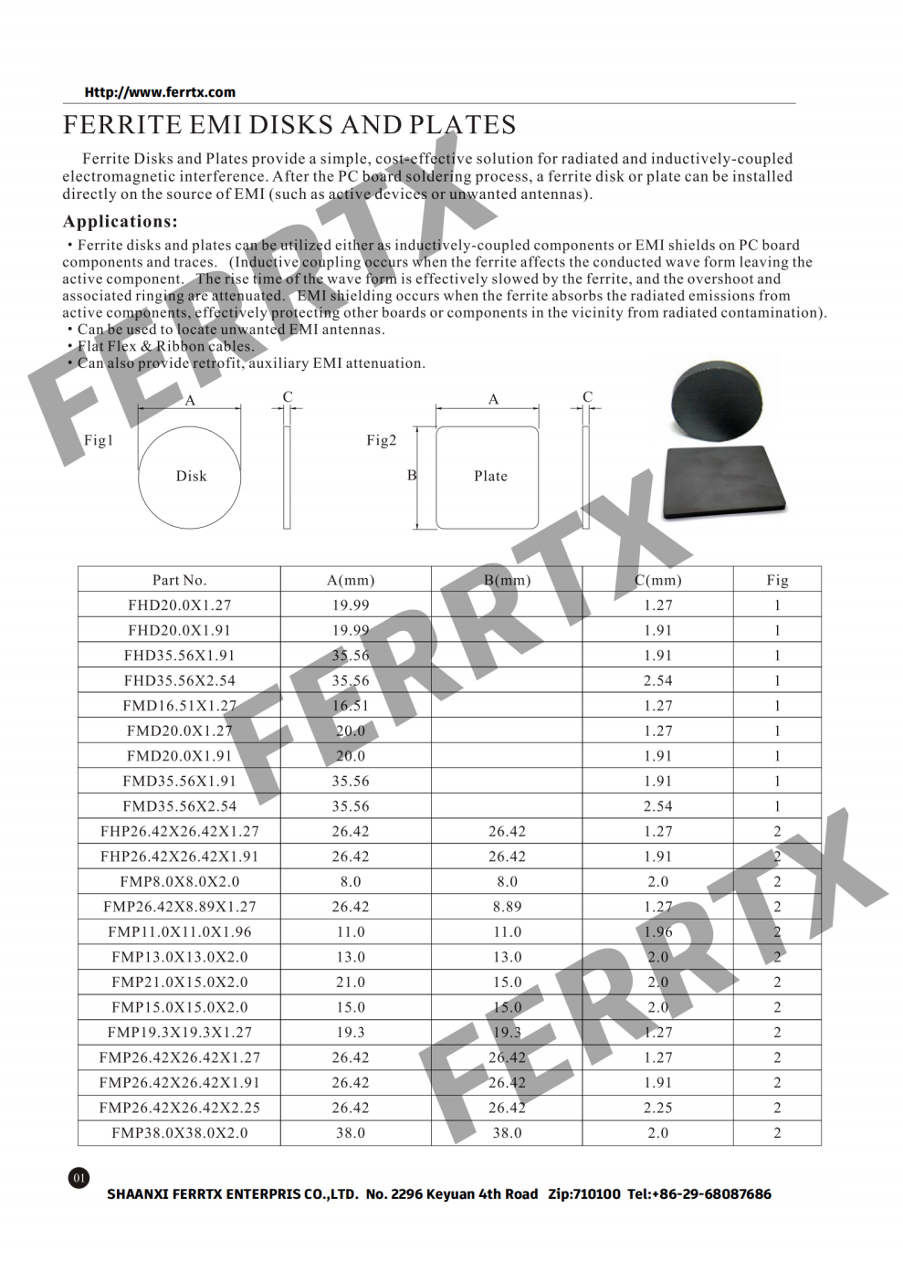Ferrite Absorber Plate