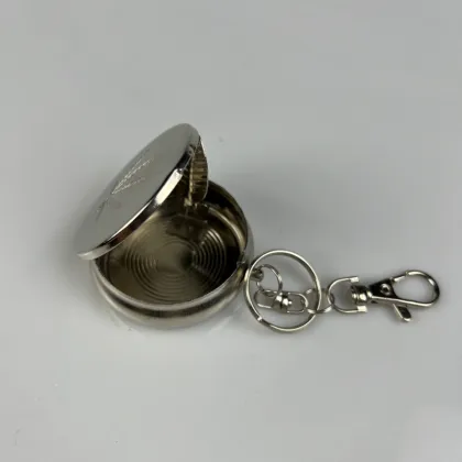 Stainless Steel Mini Portable Ashtray with Cigarette Snuff Device