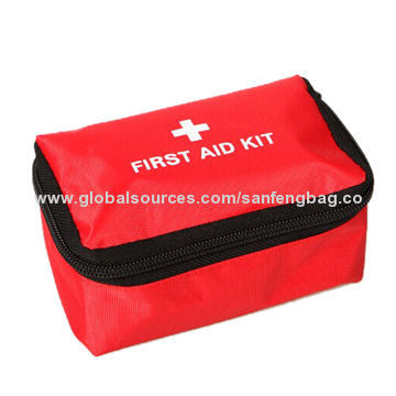 First-aid kits, available in various colors