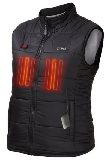 Rechargeable battery heated jacket