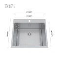 China Supplier for Wholesale 304 Stainless Steel Handmade Kitchen Topmount Bar Sinks