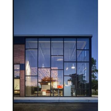 Revêtement en poudre pour mur-rideau extérieur en aluminium