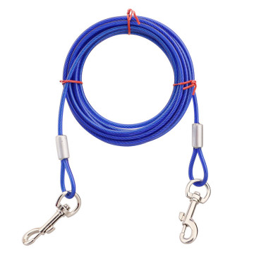 Custom Made Waterproof Antislip Plastic Coated Wire Rope Dog Leash