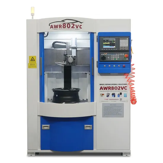 AWR802VC Car Diamond Cutting Vertical Alloy Wheel Repair Machine For Sale