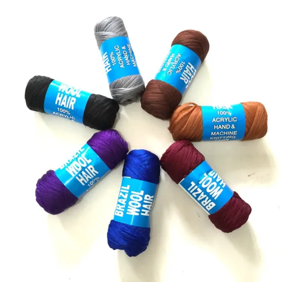 XUCHANG HARMONY High quality 23 meter hand knitting brazilian wool hair