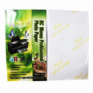 4R 260g RC woven photo paper