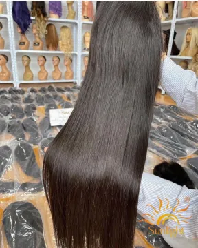 Sunlight  bas prix Perruque du styleT sans colle vrai Remy chevuex humaine bresilien/Indien haute qualite perruques