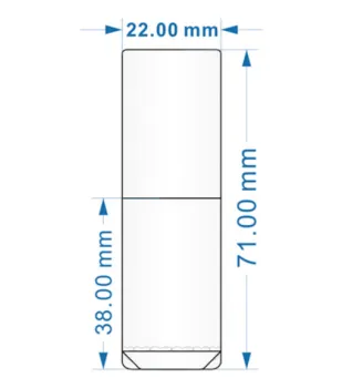 Mini Round Custom cosmetic Lip Gloss Bottle