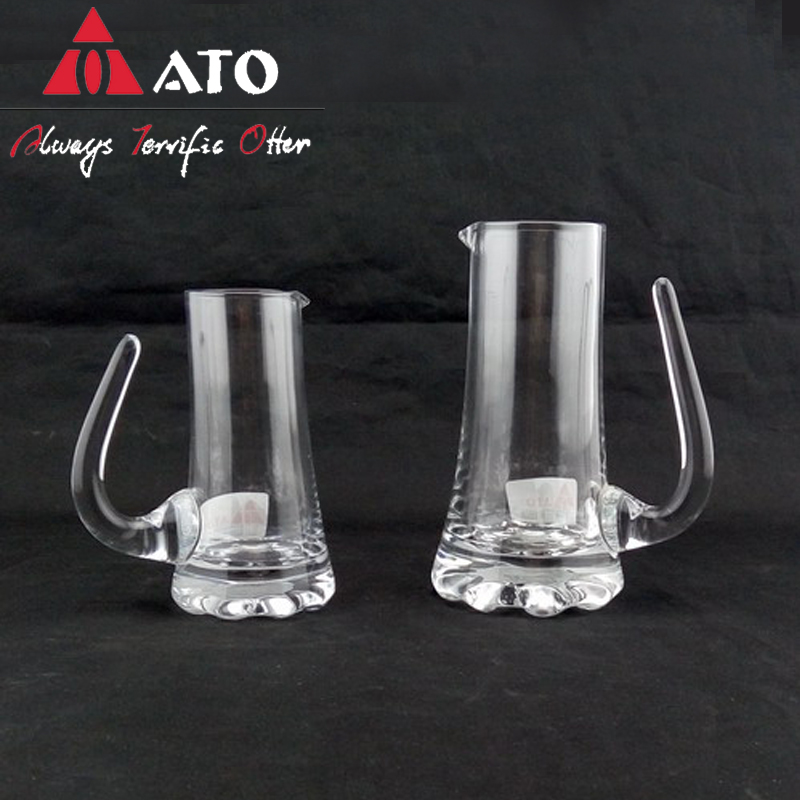 ATO Beer Drinking Glass Mug With Handle Cup