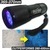 9 UV led flashlight ,360nm 365nm 370nm 380nm UV LED Torch
