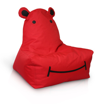 600D red Hippo bean bag for children