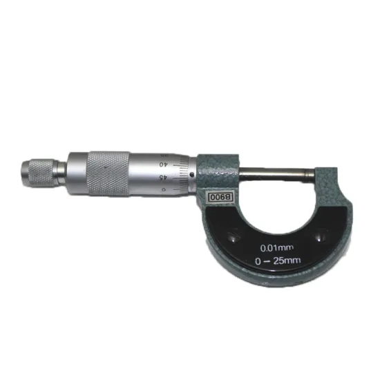 High Accuracy Stainless Steel Outside Micrometers: 0-25mm, 25-50mm, 50-75mm, 75-100mm Precision Measuring Tools