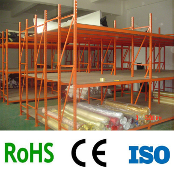 SPECIAL 6 upright columns medium duty storage steel shelves with wooden board