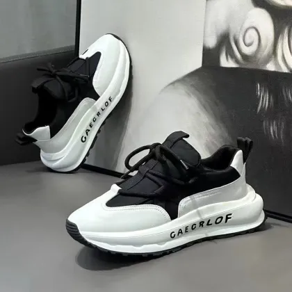 2025 New Breathable Men's Sports Shoes - Thick Soled Casual Shoes Wholesale
