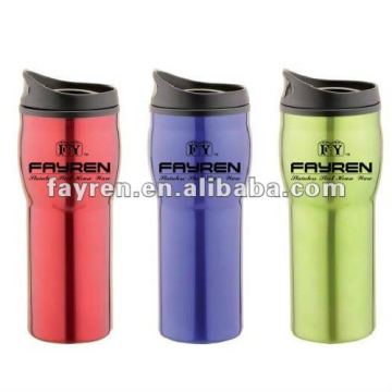 450ml double wall stainless steel travel mug with PP lid and