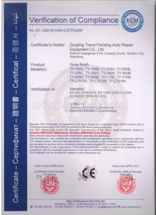 Tianyi spray booth/automotive spray booth/infrared paint booth