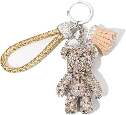 Yirun Cool Diamond Bear Design Pendant Keychain