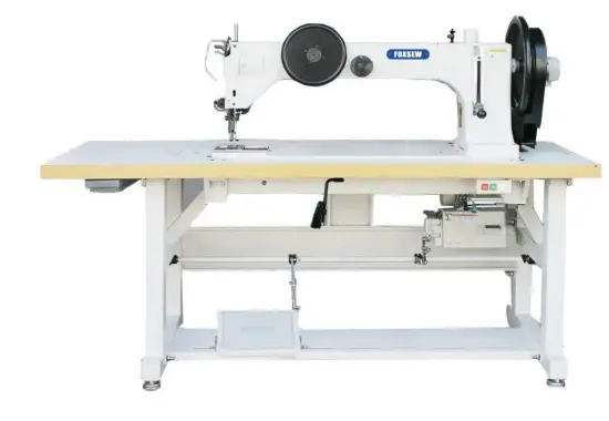 Long Arm Extra Heavy Duty Drop Feed Walking Foot Lockstitch Sewing Machine