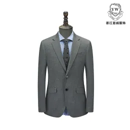 Grey Houndstooth Men's Suit YD01201