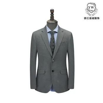 Grey Houndstooth Men's Suit YD01201