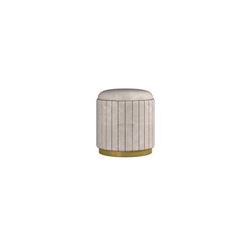 Pouf otomano redondo moderno con asiento suave y acolchado
