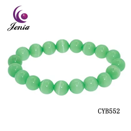 Jenia Popular Colourful Bead Girl Lucky Bracelet Natural Stone With Charm