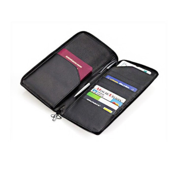 Genuine leather travel document case travel wallet travel organizer