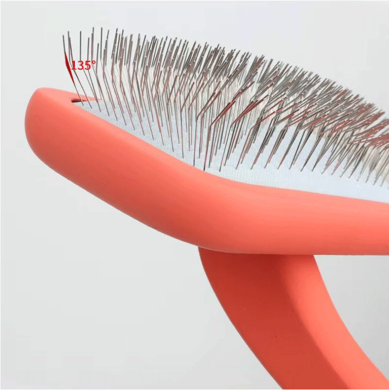 হ্যান্ডেল সহ পেশাদার পোষা চিরুনি