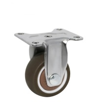 Benyu Grey TPE Caster Wheel mit Seitenbremse