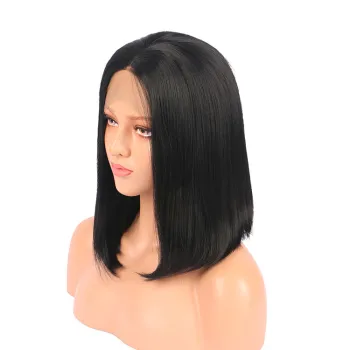 Black Short Bob Wigs: Explore Stylish Synthetic Hair Lace Front Options
