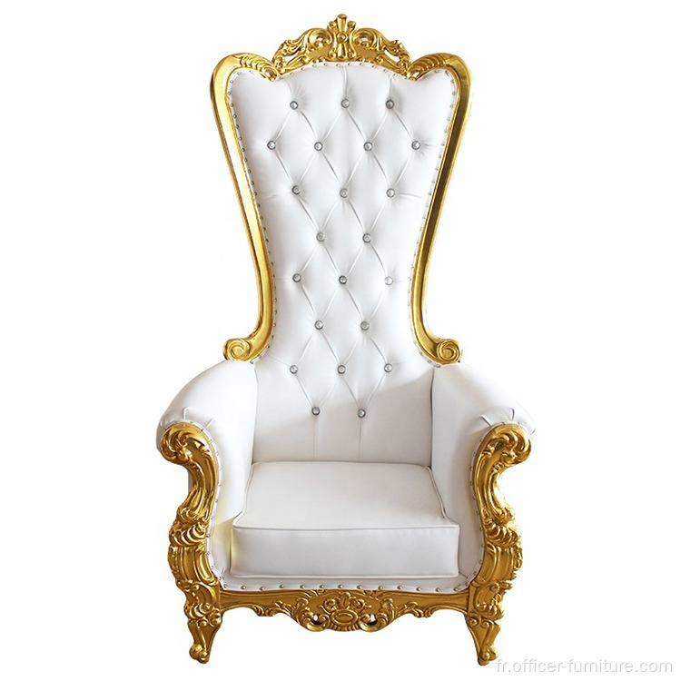 Chaise de banquet de luxe de l'hôtel de mariage à dossier élevé